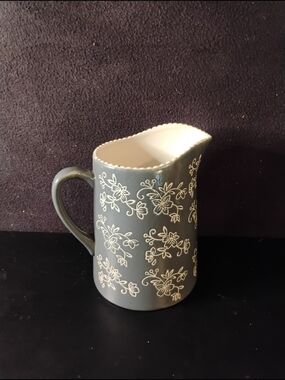 Temptations by Tara Floral Lace Ceramic Pitcher
